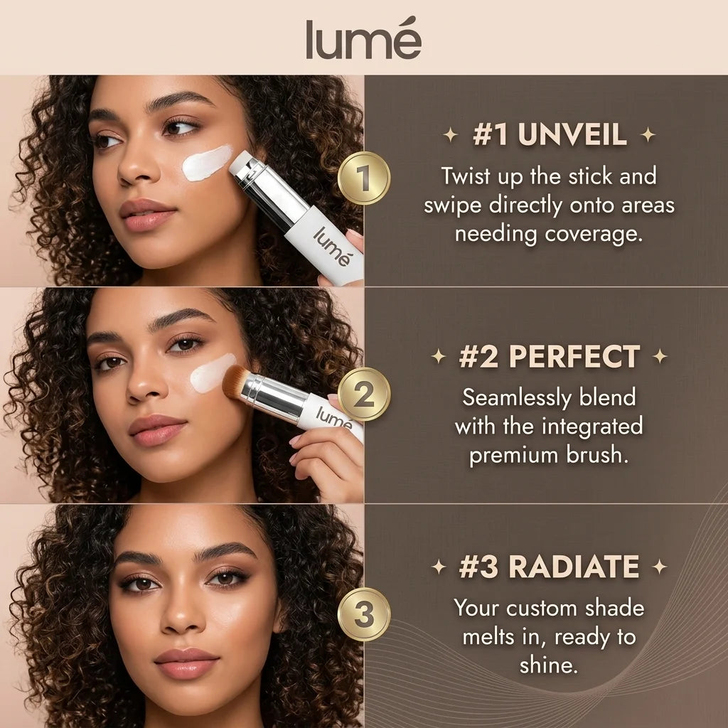 Lumé PureTone Skin-Adapting Foundation Stick | Auto Shade Matching