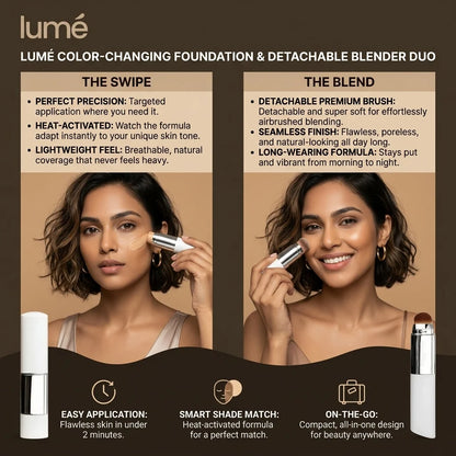 Lumé PureTone Skin-Adapting Foundation Stick | Auto Shade Matching