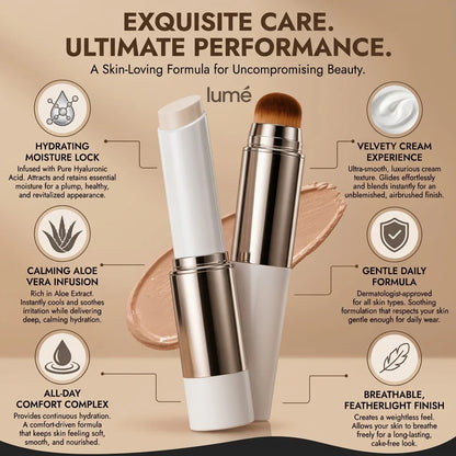 Lumé PureTone Skin-Adapting Foundation Stick | Auto Shade Matching