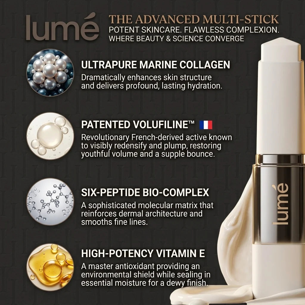 Lumé PureTone Skin-Adapting Foundation Stick | Auto Shade Matching
