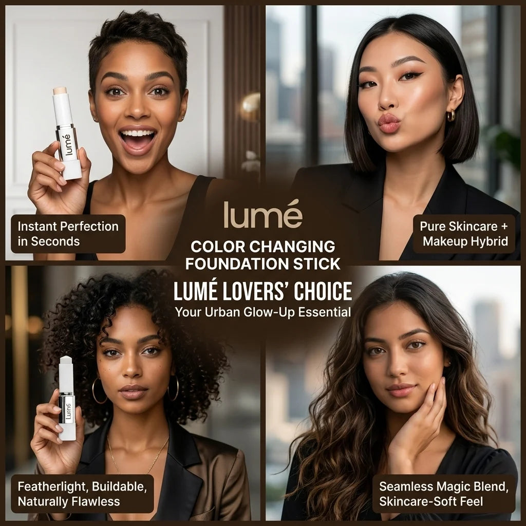 Lumé PureTone Skin-Adapting Foundation Stick | Auto Shade Matching